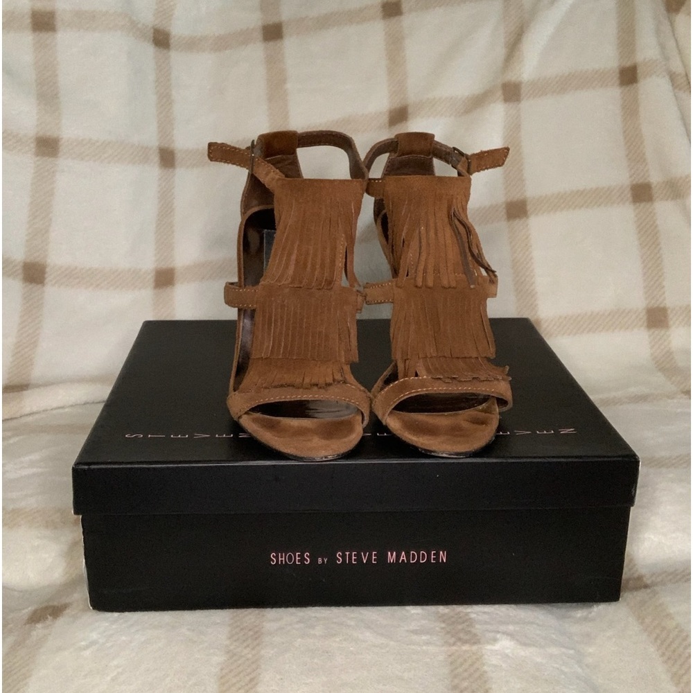 Steven Bijoux cognac suede